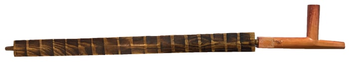 27” Sioux Indians Historic Catlinite Pipe with original Decorated Stem.