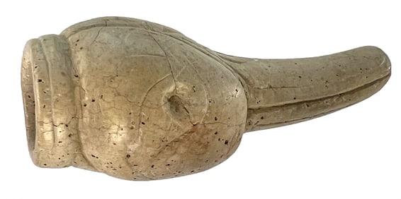 3 3/4" Hopewell Duck Pipe.Highly detailed. Ohio. Ex Lloyd Cash Collection.
