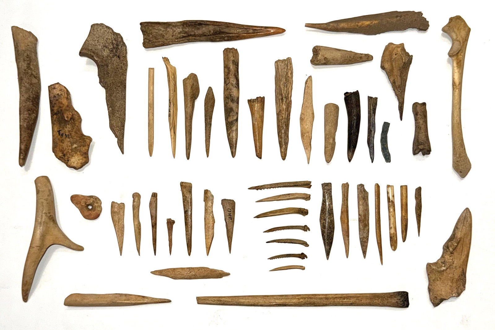 Frame of Bones and Antler. 1 1/8" to 7 3/16". Tennessee. Ex Kevin Pipes.: Frame of Bones and Antler. 1 1/8" to 7 3/16". Tennessee. Ex Kevin Pipes.