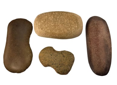 4 Stone Artifacts. Arizona. Longest 7 7/16".  Ex Nick Gray