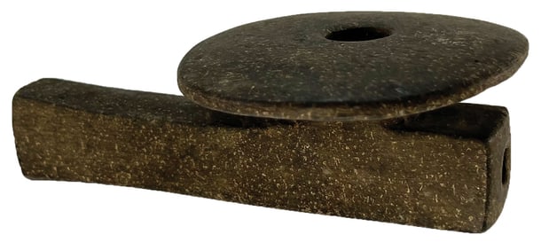 5"  Disk Pipe. Sax, Georgia. Ex Lloyd Cash.