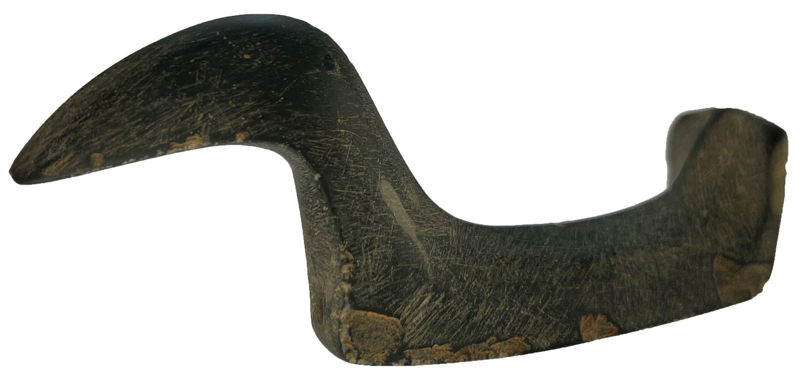 5" Indiana Birdstone. With tally marks from beak to tail. Ex Lloyd Cash. (1 of 7)