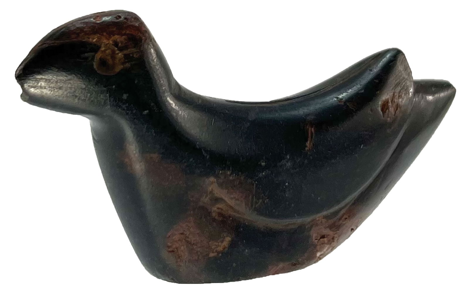 3 1/4" Rare Chlorite Bird Effigy/Birdstone. Roy Motley COA. (1 of 7)