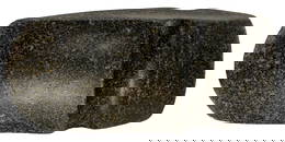 6 13/16" by 3" Keokuk 1/2 Grooved Axe. Pic.in Keokuk Axe. Davis COA.