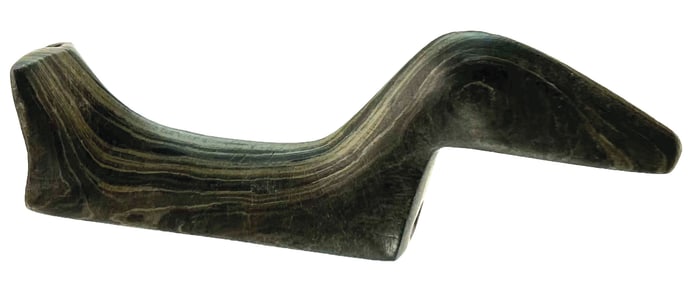 5 1/8" Glacial Kame Birdstone. Ex Col. R.Vietzen and B. Vanderver. Motley COA.