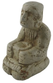 2 3/16” Seated Figure.  Pictured in Sacred Fire and Holy Smoke.
