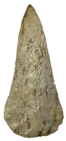 4 5/8” Cobbs Knife. Patinated Burlington Chert. Partain COA.