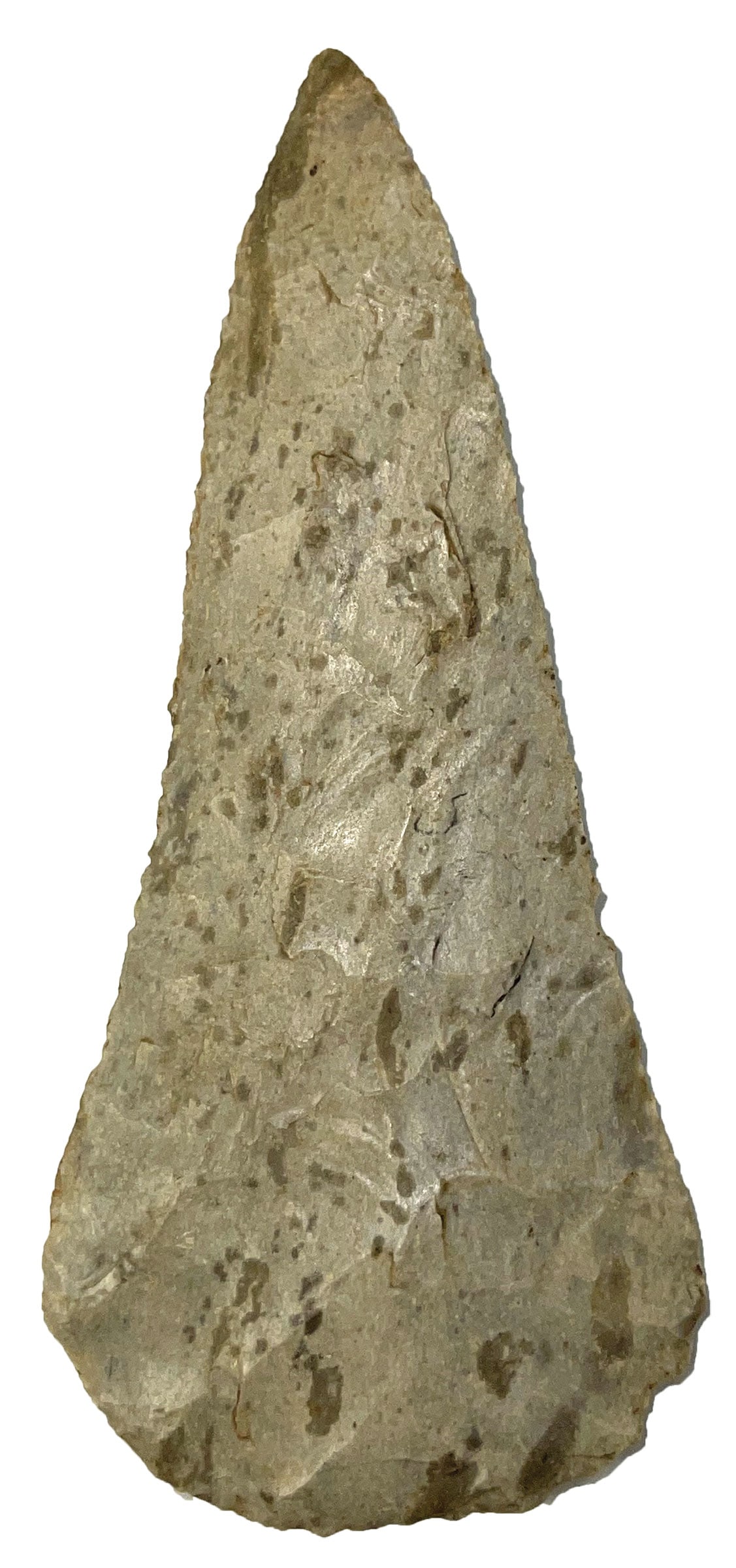 4 5/8” Cobbs Knife. Patinated Burlington Chert. Partain COA. (1 of 5)