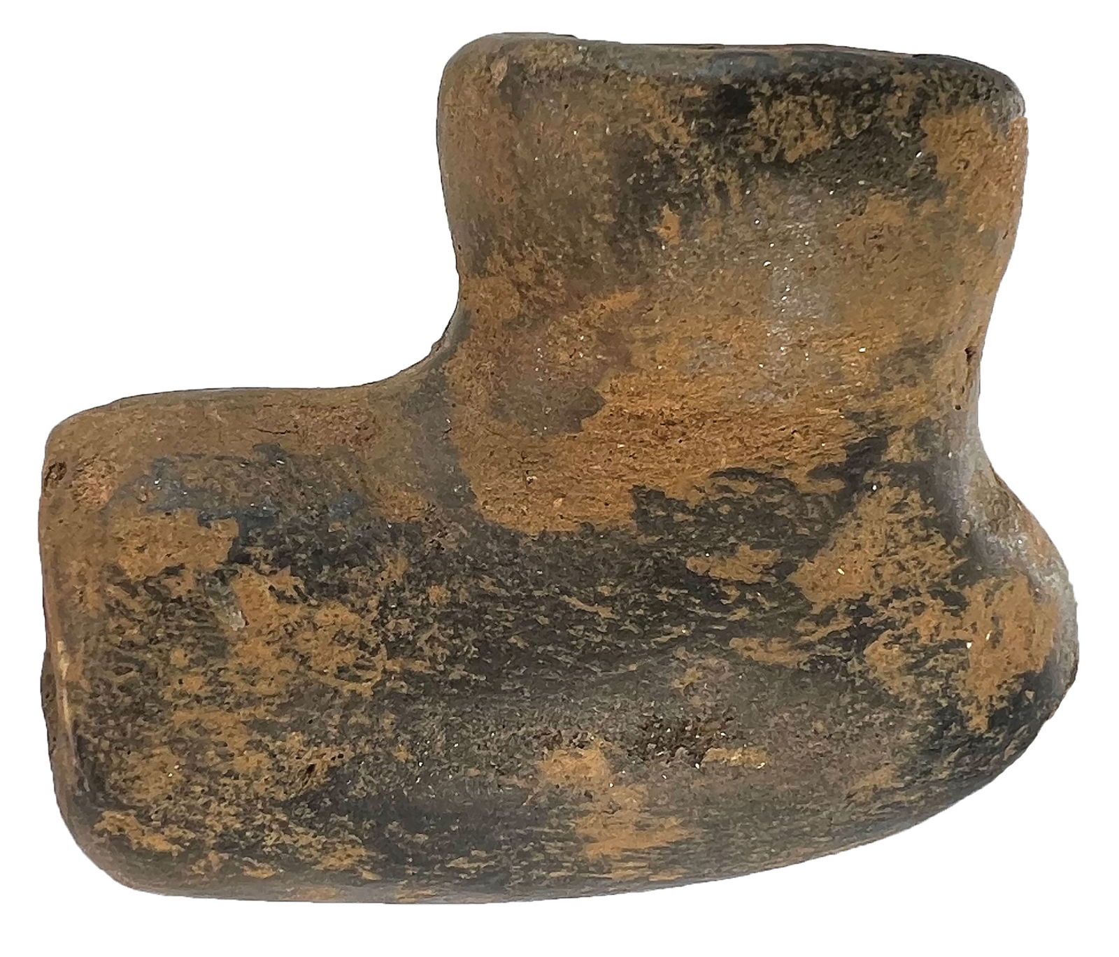 3 1/4” Clay Elbow Pipe. Recovered in Alabama. Ex Nick Gatses. (1 of 4)