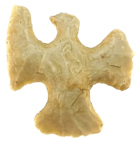 2” Bird Effigy Flint Eccentric.  Well patinated example. Ex Floyd Ritter.