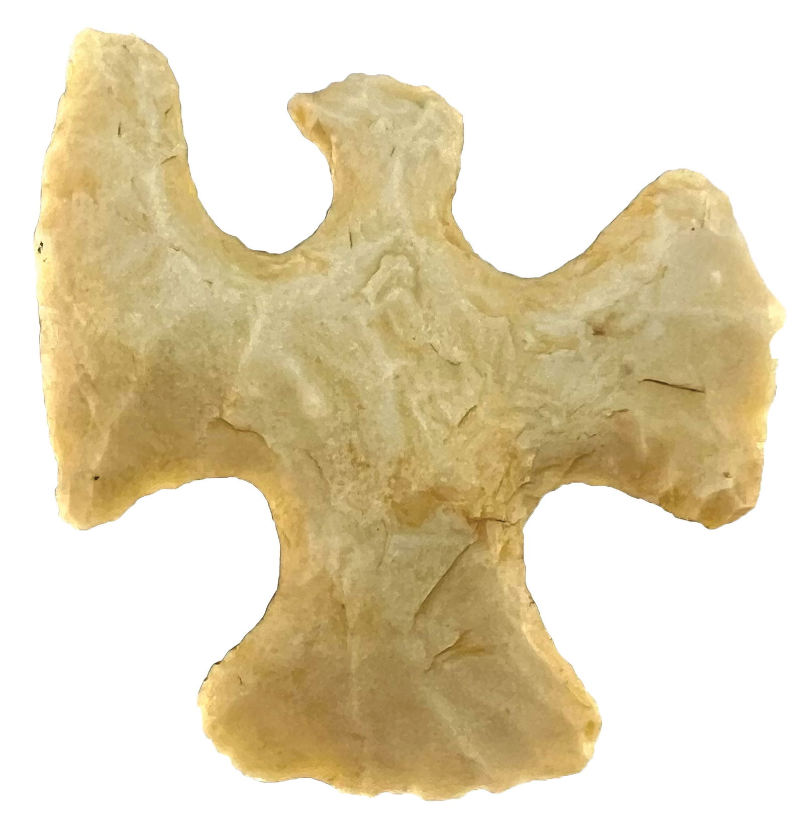 2” Bird Effigy Flint Eccentric.  Well patinated example. Ex Floyd Ritter. (1 of 2)