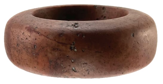 4 7/16” Double Cupped Tennessee Discoidal. IN. Ex Knoblock, Bunch and Beutell. Davis COA.