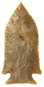 2 3/4” Stillwell. Tan Chert. Harrison Co., KY. Ex Mike Lee. Rogers COA.