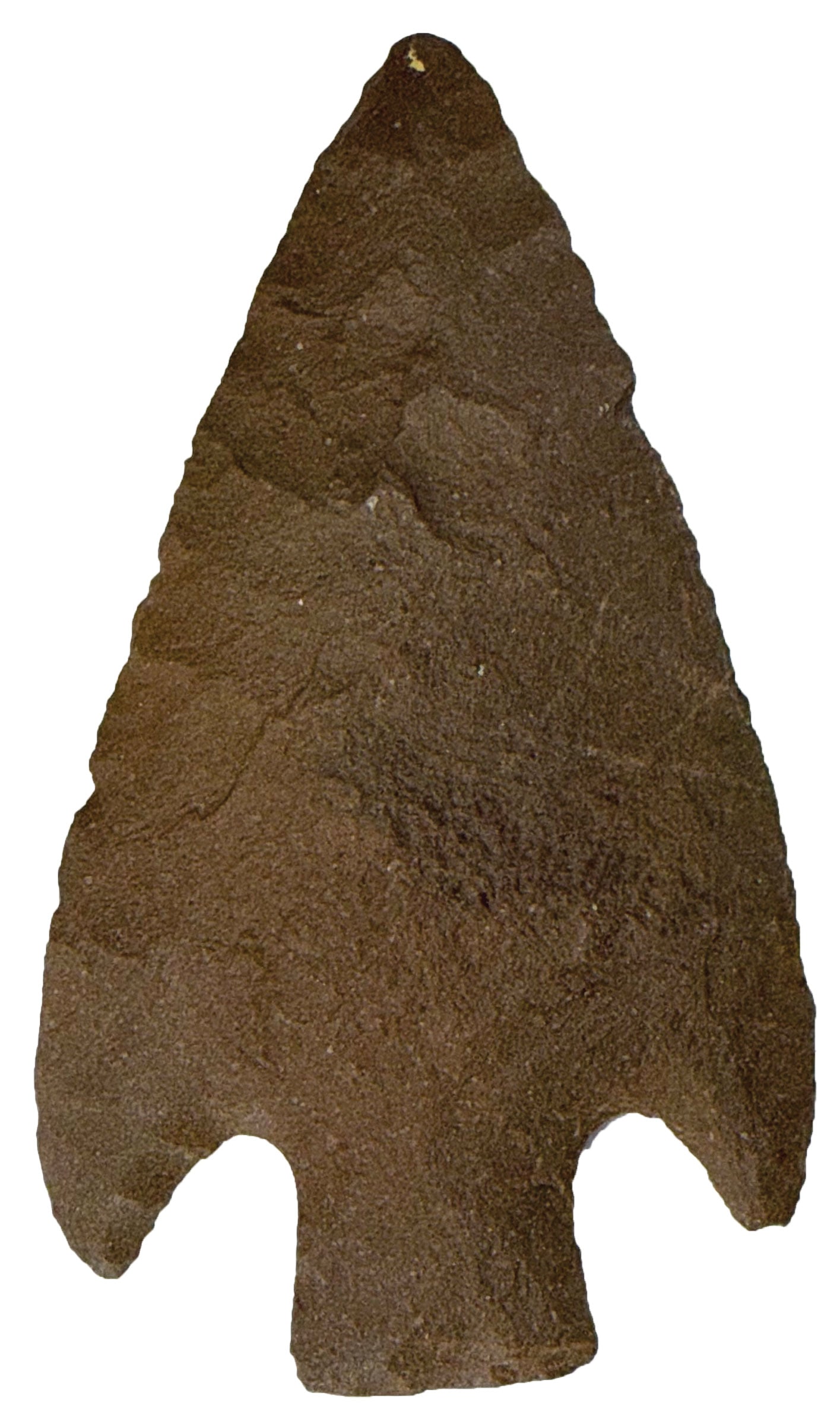 4 7/16” Quachita Knife. Sevier County, Arkansas. Ex T. Allen. Motley COA.: 4 7/16” Quachita Knife. Made from Quachita Quartzite. Show great use wear and several minerail deposits. Highly collectable artifact. Sevier County, Arkansas. Ex Terry Allen Collection. Motley C
