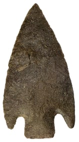 4 1/8” Quachita Knife. Broken and Glued. Sevier Co., AR. Ex Terry Allen. Motley COA.