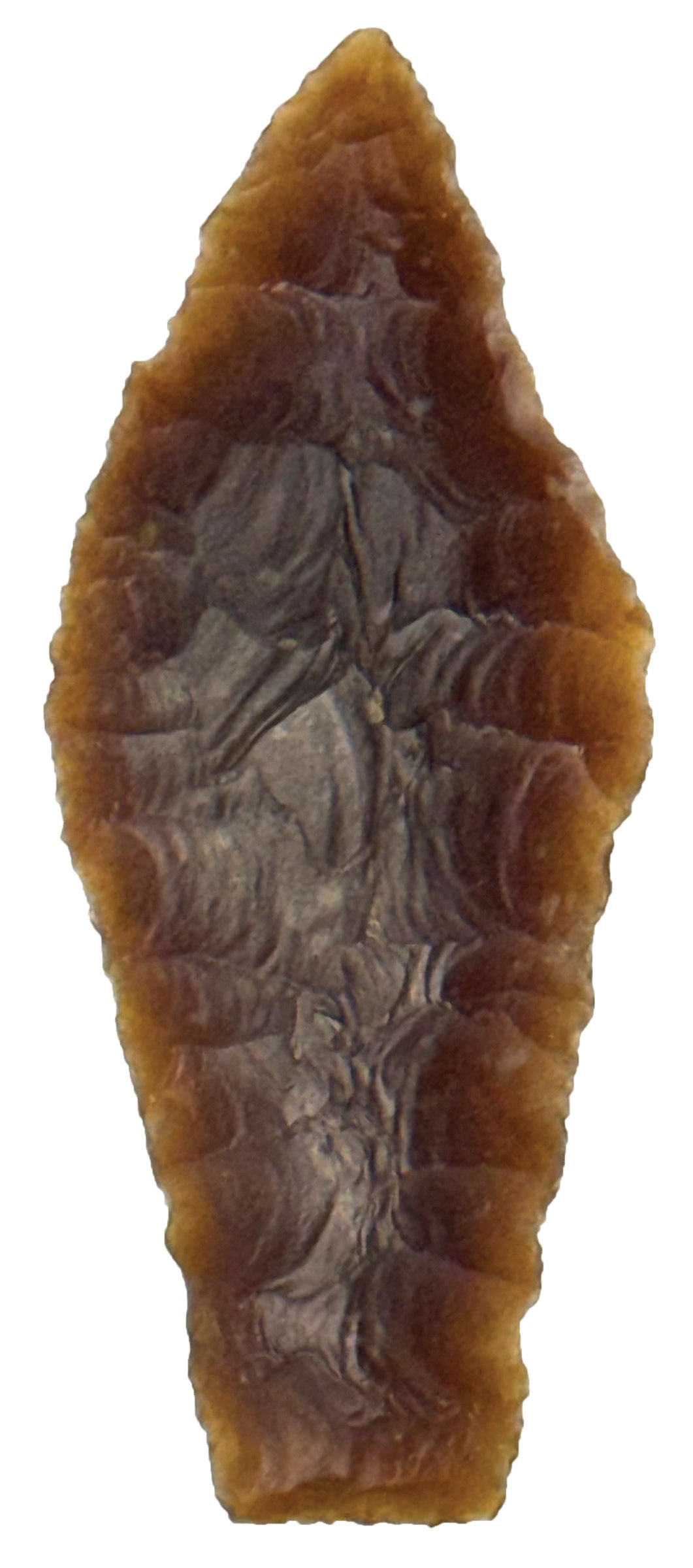 4” Hells Gap. Knife River Flint. Mountrail Co., ND. Ex Bob Croasdale. (1 of 2)