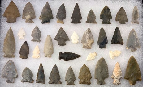 Frame: 33 Total. 1-2 1/4”. Various types and materials.&nbsp;