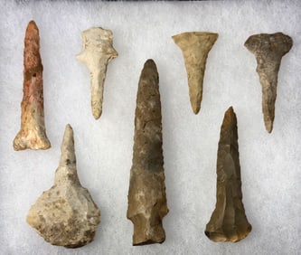 Frame: 7 Total. 1 1/2” to 3 3/8”.&nbsp; Various types and materials.&nbsp;