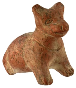3 5/8” tip to tail. Miniature Pre-Columbian Dog. Ex Nick Gatses.