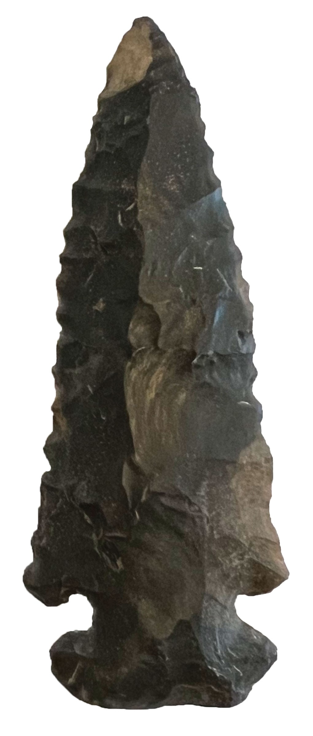 3 1/8" Dovetail. Wyandotte Chert. Randolph County, Indiana. Ex W. Nelson. Davis COA. (1 of 3)