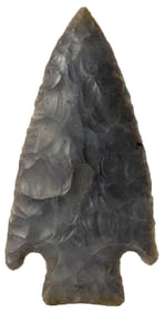 3 5/16" Basel Notched Point. Wyandotte Chert. Illinois. Ex Lonnie Stamper and Pat Gaines.