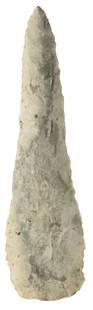 5 3/4" Cobbs Like Blade. Burlington Chert. Midwest. Ex Bob Croasdale Collection.: 5 3/4" Cobbs Like Blade. Burlington Chert. Midwest. Ex Bob Croasdale Collection.