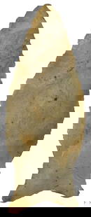 3 1/2" Dalton/Hemphill. Beautiful Cream Color Flint. Ex Kim Bowlin. Bennett COA.: 3 1/2" Dalton/Hemphill. Beautiful Cream Color Flint. Ex Kim Bowlin and Steve Ford Collections. Bennett COA.