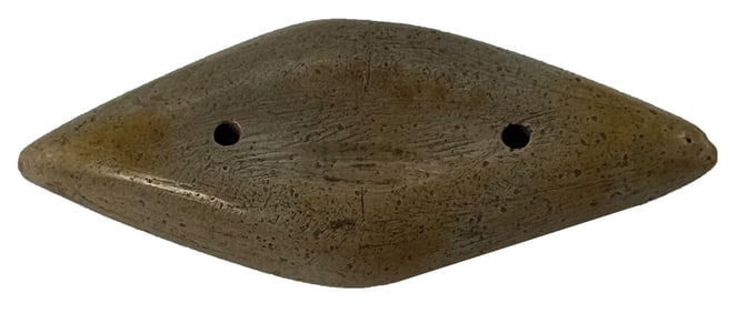 4" Expanded Center Gorget. Ross County, Ohio. Ex Max Shipley. Jackson COA.