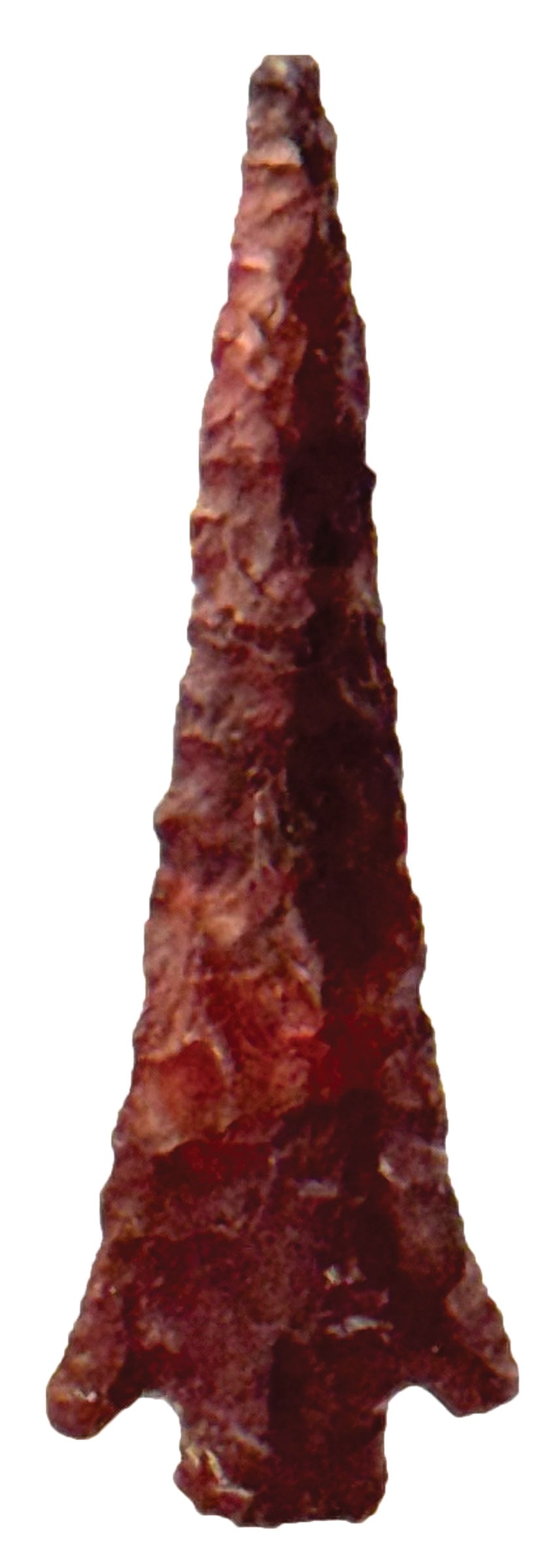 1 15/16" Columbia Plateau Point. Brown Jasper. Oregon. Ex Charles Shewey. Davis COA. (1 of 2)