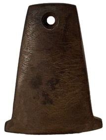 2 7/8' Anchor Pendant. Brown Banded Slate. Pike Co, Ohio. Partain, Putty and Jackson COAs.