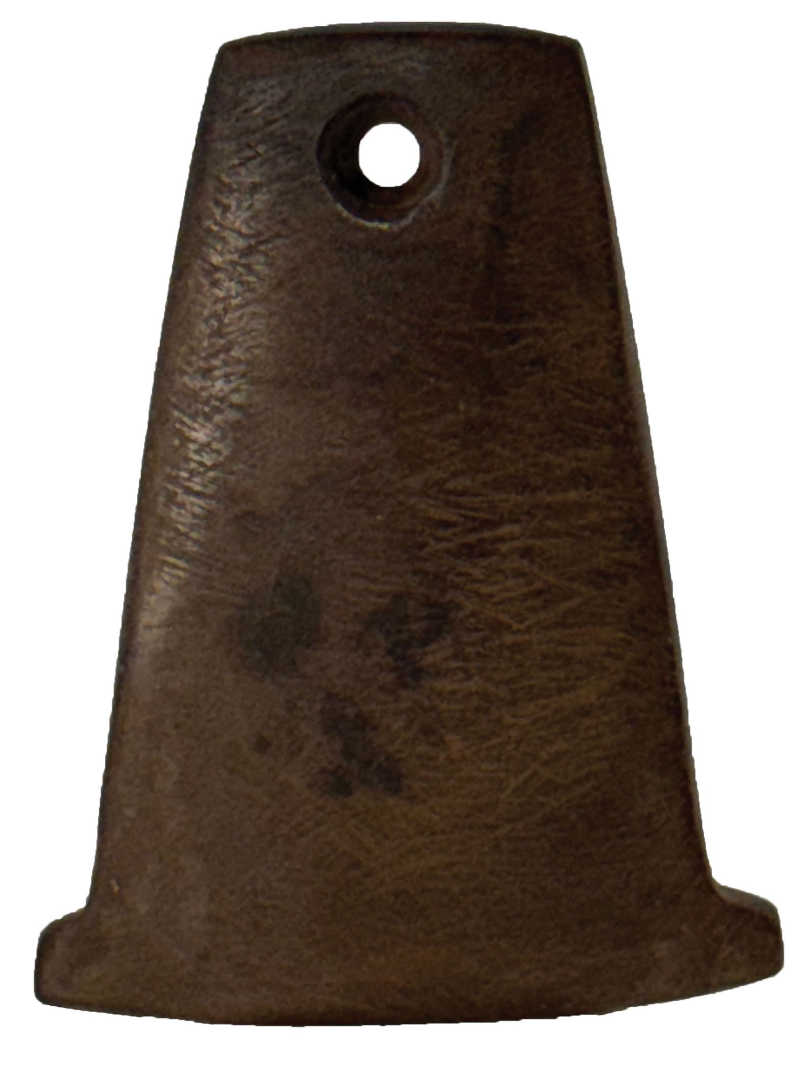 2 7/8' Anchor Pendant. Brown Banded Slate. Pike Co, Ohio. Partain, Putty and Jackson COAs. (1 of 4)