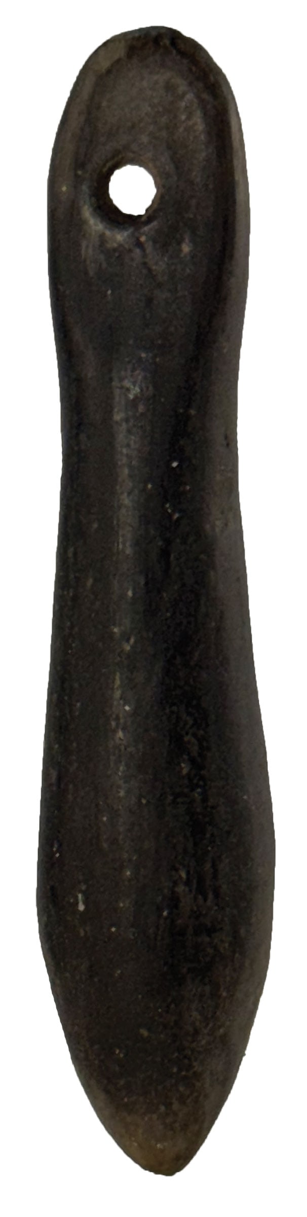 3 13/16" Plummet. Reported as being shell tempered clay. Kentucky. Jackson COA. (1 of 4)