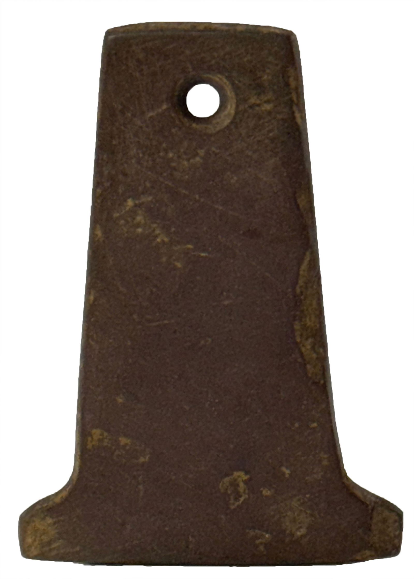 2 3/4" Anchor Pendant. Red Weathered Slate. Scioto County, Ohio. Davis COA. (1 of 3)