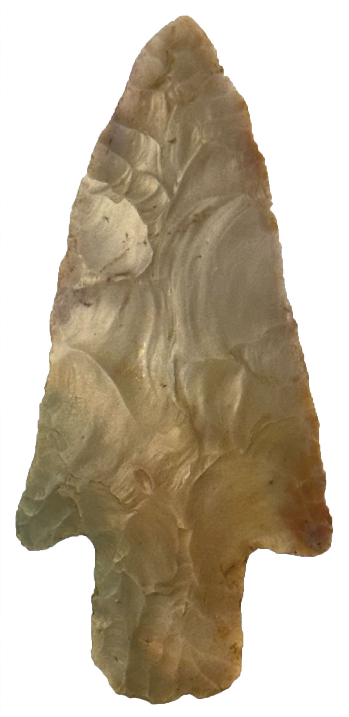 5" Adena. Light Gray/Tan Color Chert. Ross County, Ohio. Ex Eugene White. Rogers COA. (1 of 3)