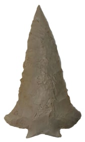 3 5/16" Decatur. Hornstone. Humphreys County, TN. Ex Terry Allen. Putty COA.