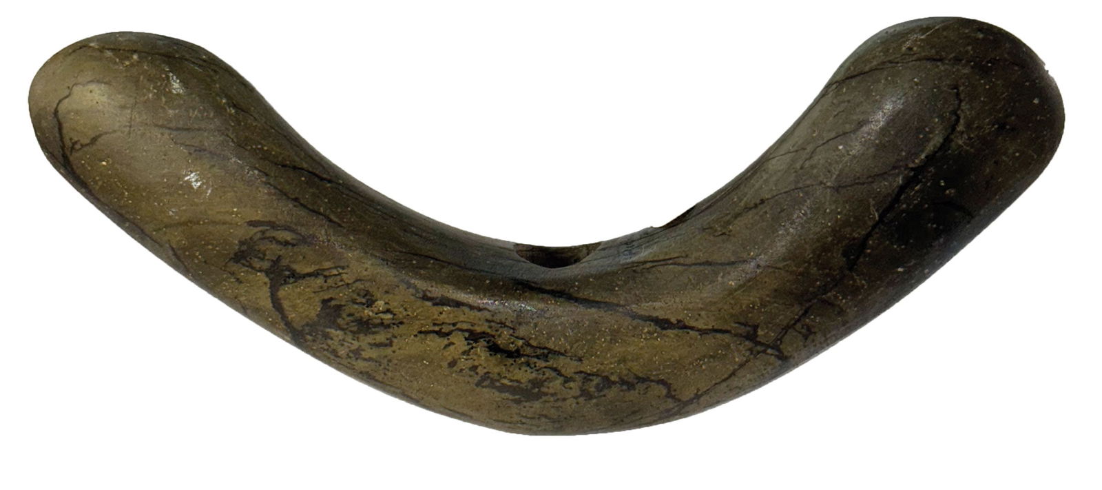 6 1/4" Serpentine Slate Arched Bannerstone. Pickett County, TN. (1 of 4)