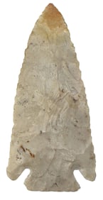 3 13/16" Lost Lake. Burlington Chert. Logan County, Illinois. Ex Bruce Miller. Davis COA.