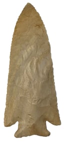 4 5/8" Hardin. Burlington Chert. Very nice and well made. Illinois. Ex George Hoke (1946).