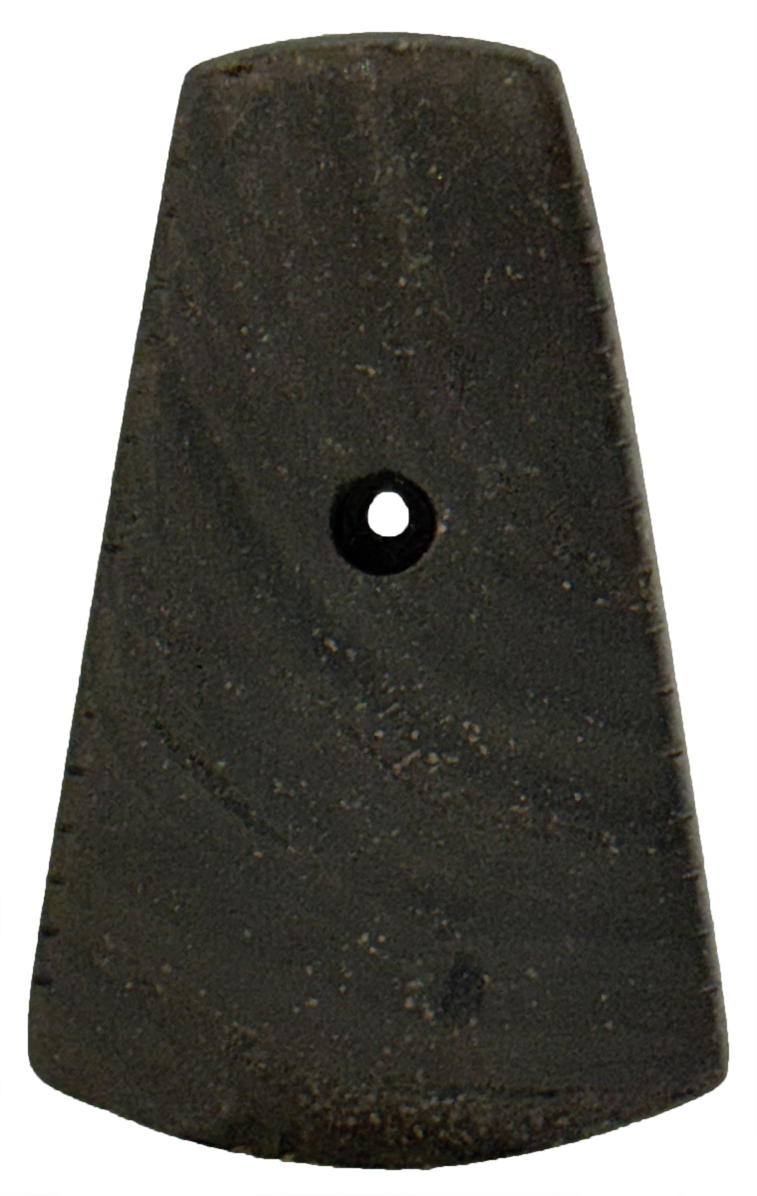 3 1/8" Tallied Bell Pendant.  Dark Black Slate. Logan County, Kentucky. Jackson COA. (1 of 4)