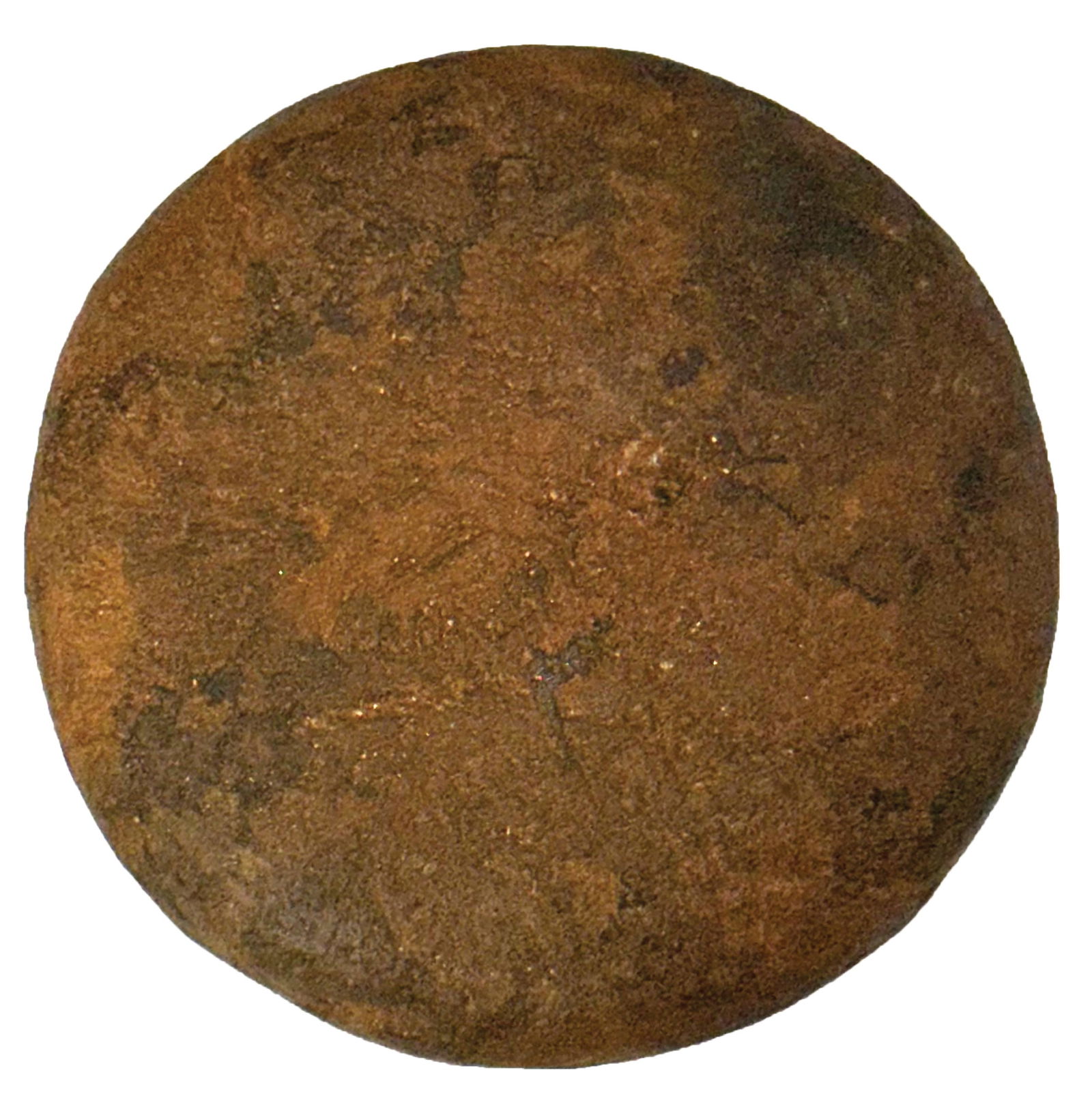 2 3/4” Discoidal. Quartz. Jackson County, Tennessee. Ex Nick Gray. : 2 3/4” Discoidal. Quartz. Jackson County, Tennessee. Ex Nick Gray.