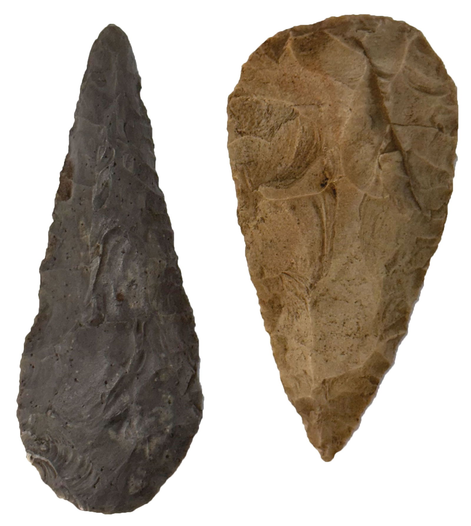 2 Points. 3 1/16" " &  3 1/2". Variety of Matieral and Styles. Ex Bob Croasdale Collection. (1 of 2)