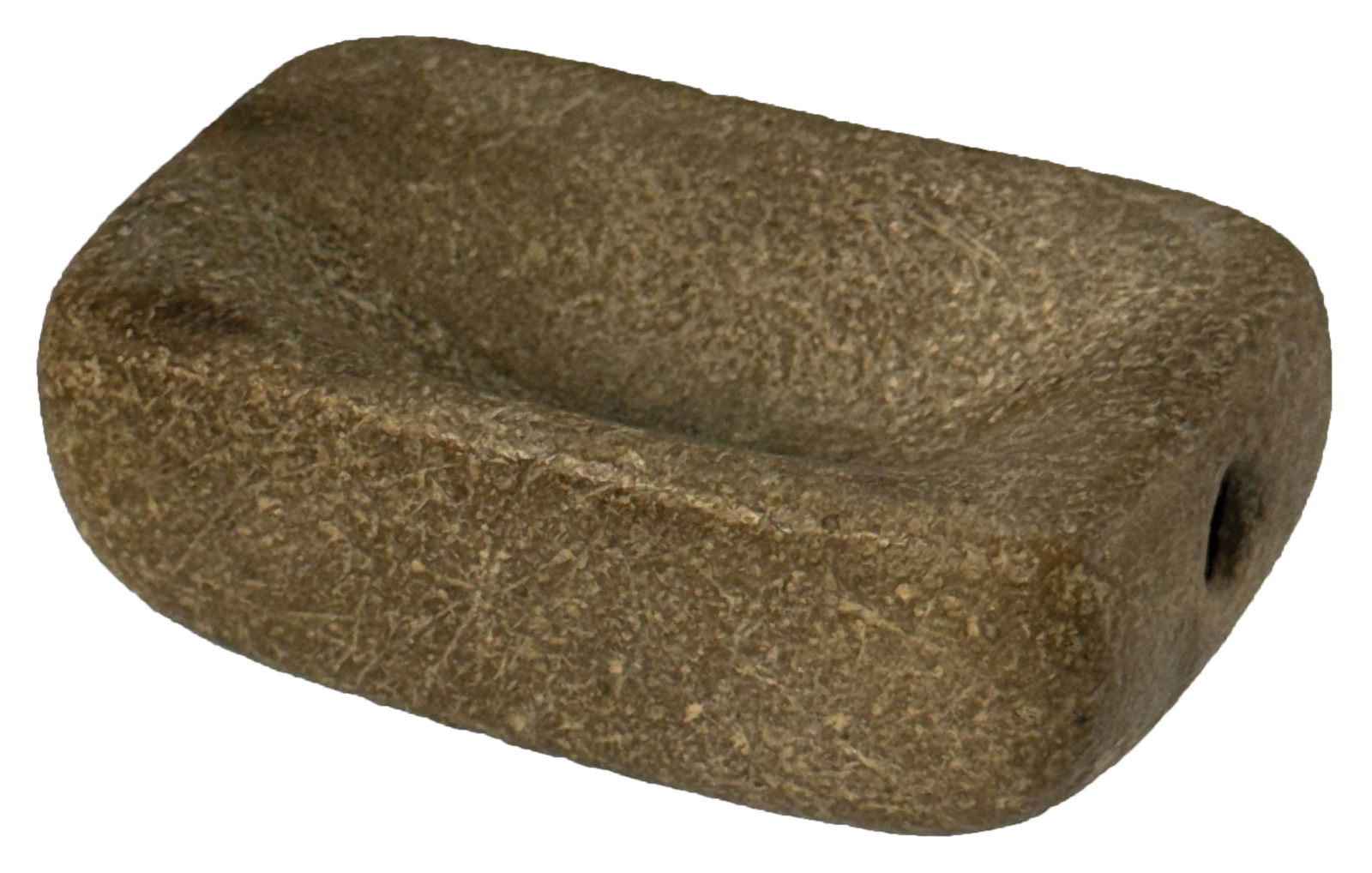 2 7/8" Hardstone Boatstone. Broken and Glued. Greenup County, Kentucky. Jackson COA. (1 of 2)