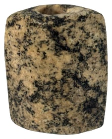 2 1/2"Bannerstone. Black and White Granite. Missouri. Ex Bill Arnold and Terry Crafton. Rogers COA.