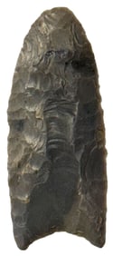 3" Clovis. Double Fluted on one side. Cobden Chert. Wisconsin. Ex Nick Gray.