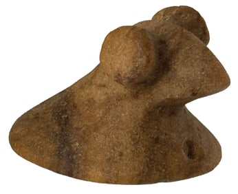 2 5/8" Popeyed Bust Birdstone. Wayne County, Ohio. Quartzite. Ex Tom Davis, Ex Pat Orsary.