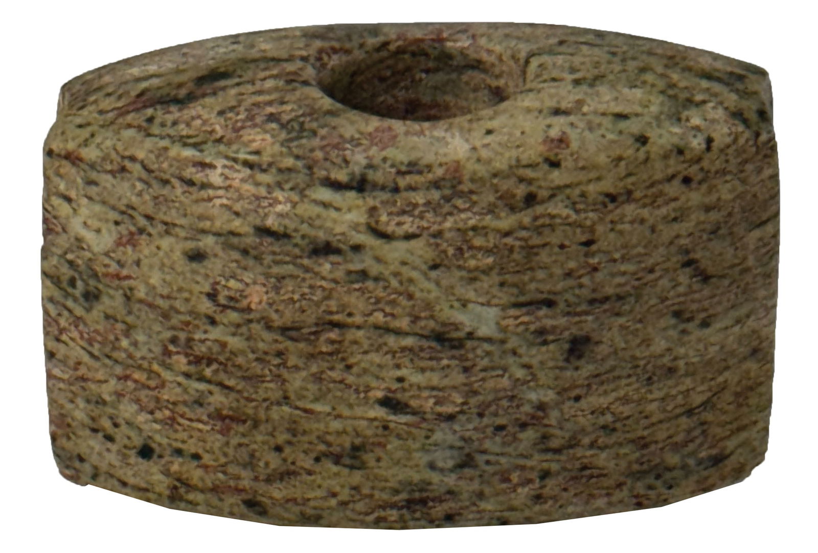 1" Chlorite Bannerstone. Bristol County, Maine. Ex Art Beebe. Jackson COA. (1 of 5)