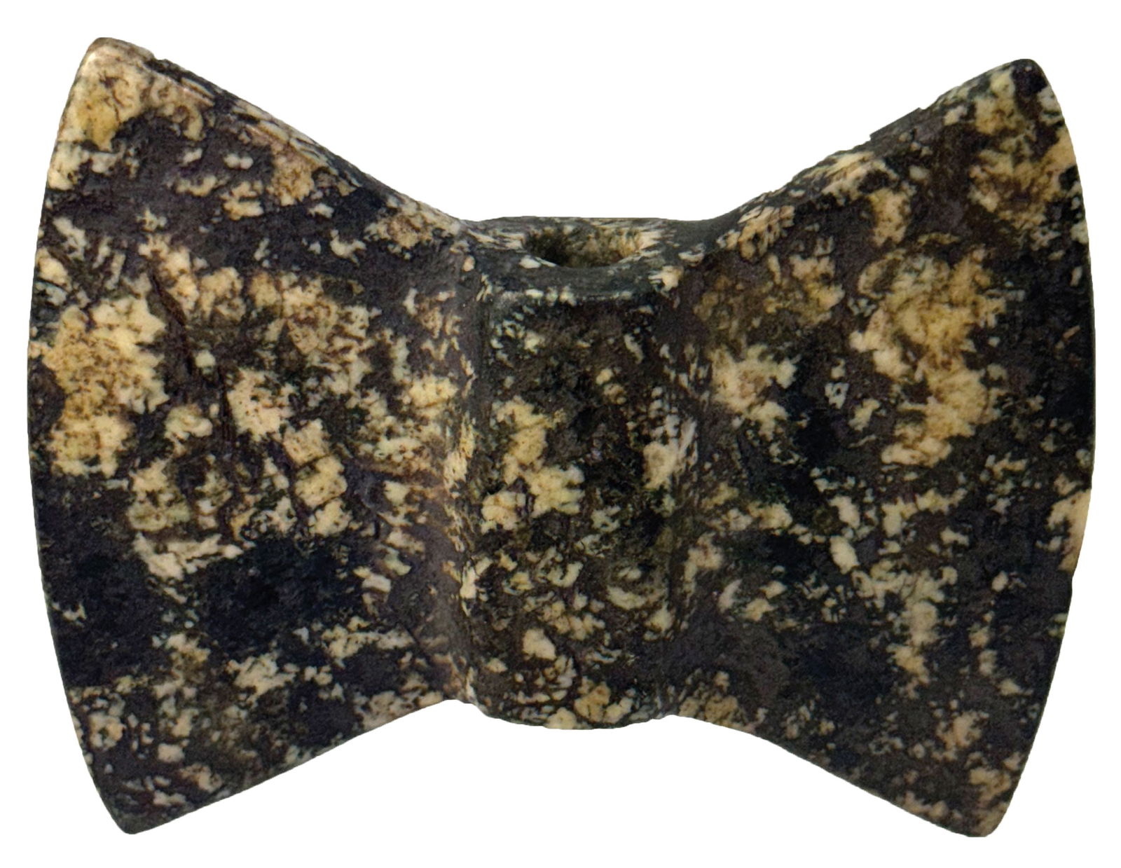 4" Wisconsin Winged Bannerstone. Pike County, Illinois. Ex Byron Knoblock and Floyd Ritter. (1 of 3)