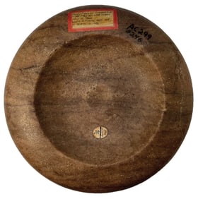 6" Discodial. Greywacke/Sandstone. Tennessee. Ex MaGuire, Dr. Young, Dr. A. Cushman.