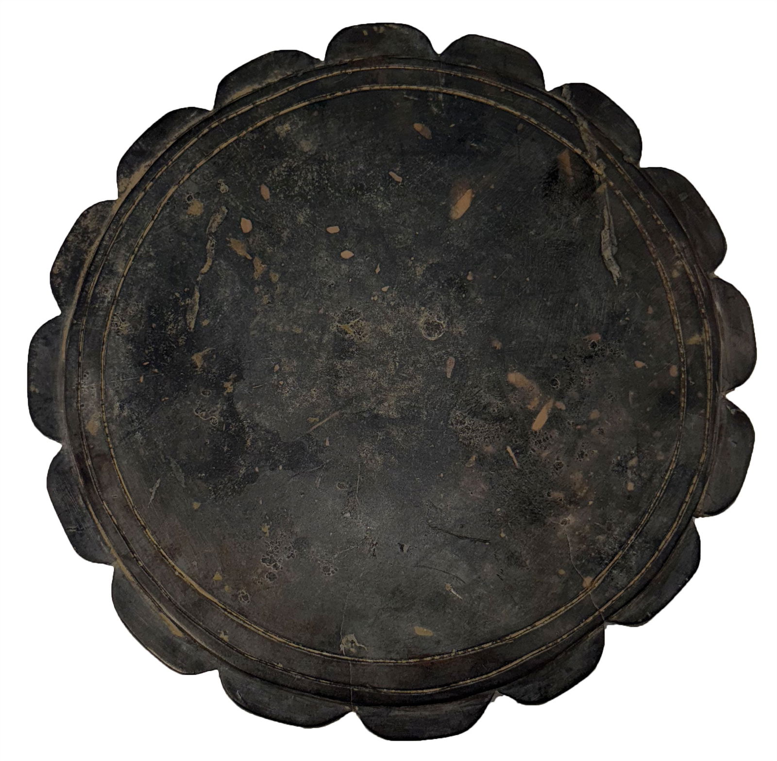 7 3/4" Steatite Paint Pallet. Macon (Bibb County), Georgia. Old California Collection. (1 of 4)