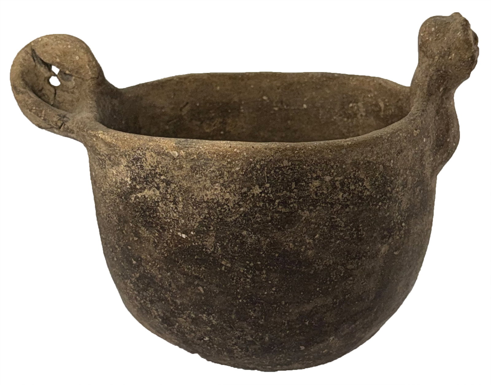 8” Tip oif nose to tip of tail Cat Serpent Bowl. Arkansas. Ex Quinton Matson.: 8” Tip of nose to tip of tail Cat Serpent Bowl. Arkansas. Ex Quinton Matson